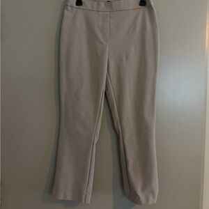 Jules & Leopold Cropped Ankle Pants in Light Taupe